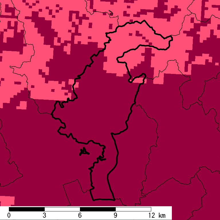 再現期間50000年相当の計測震度分布地図