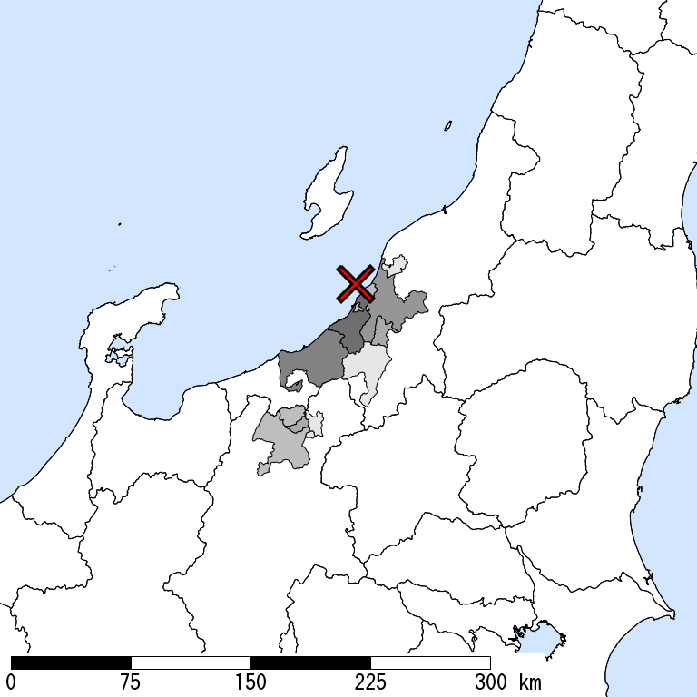 推定震度6弱以上の震度遭遇人口地図