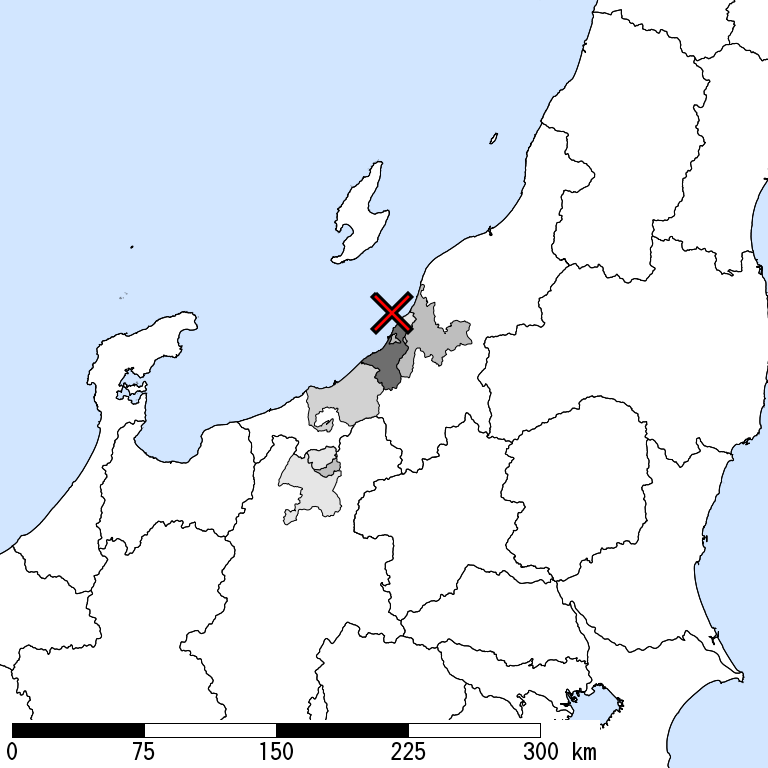推定震度6強以上の震度遭遇人口地図