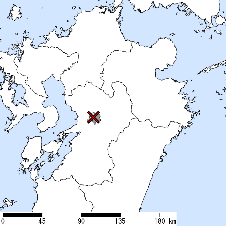 推定震度6弱以上の震度遭遇人口地図