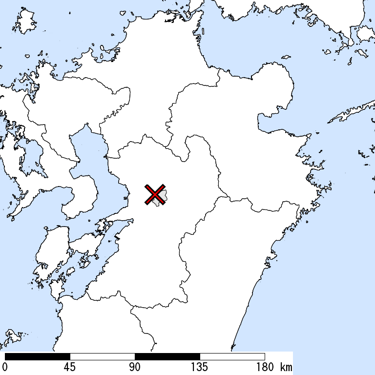 推定震度6強以上の震度遭遇人口地図