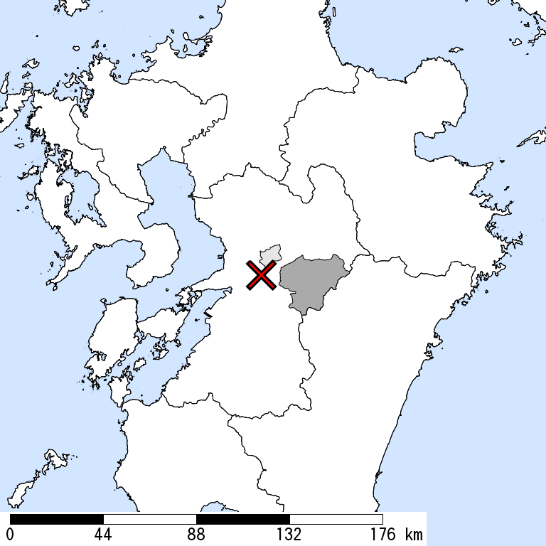 推定震度5弱以上の震度遭遇人口地図