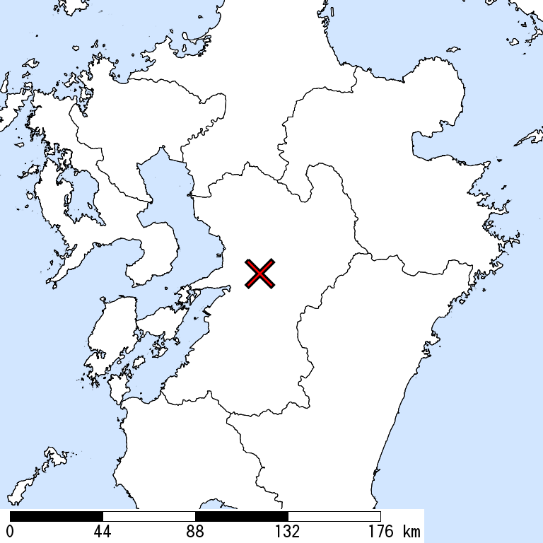 推定震度5強以上の震度遭遇人口地図