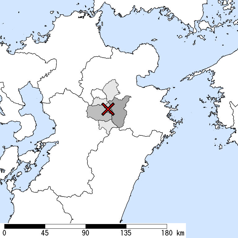 推定震度5強以上の震度遭遇人口地図