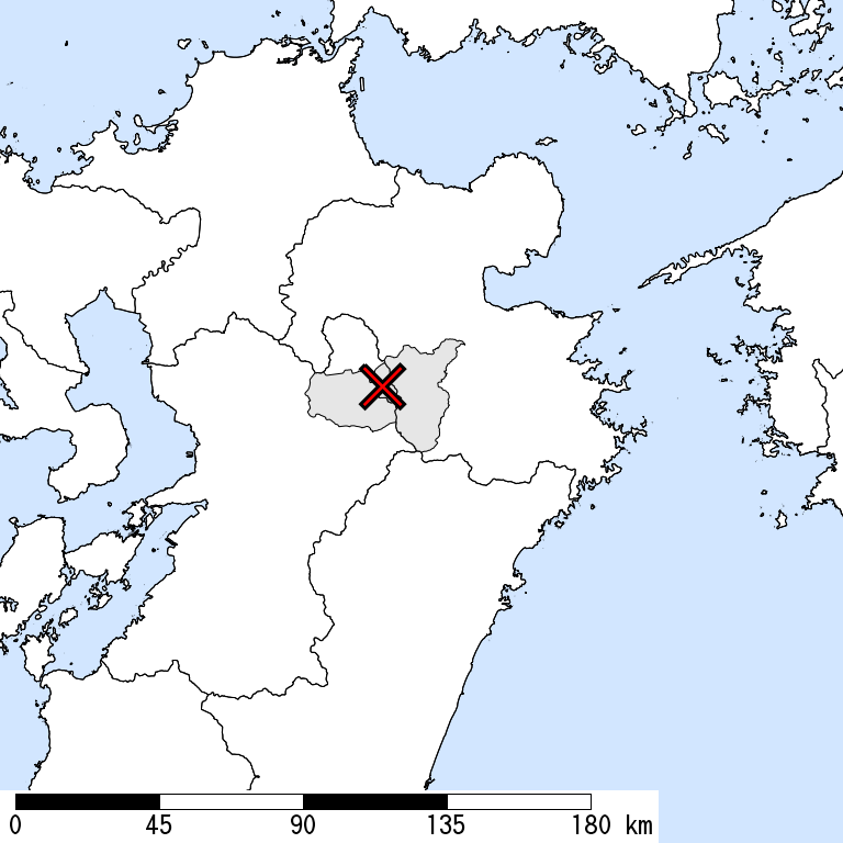 推定震度6弱以上の震度遭遇人口地図