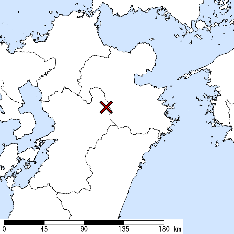 推定震度6強以上の震度遭遇人口地図