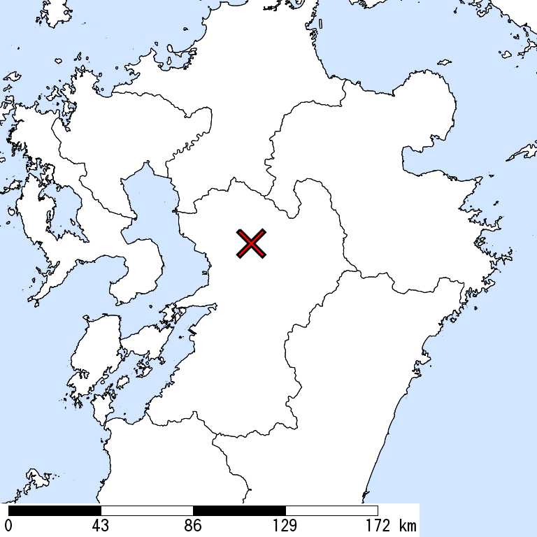 推定震度6弱以上の震度遭遇人口地図