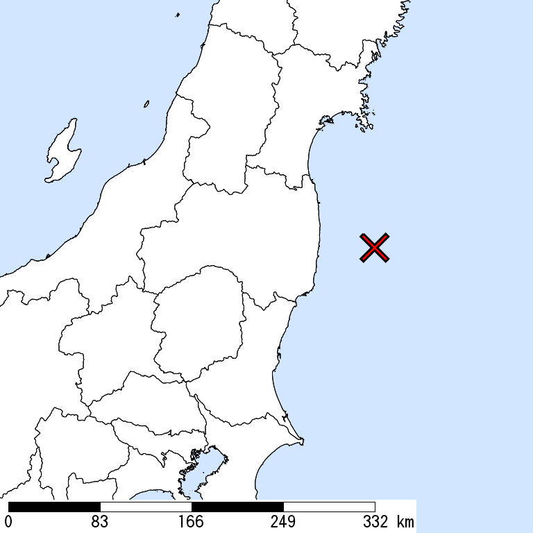 推定震度6強以上の震度遭遇人口地図