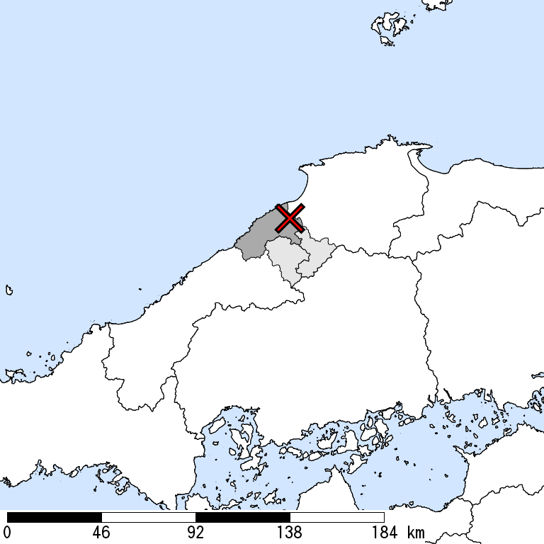 推定震度6弱以上の震度遭遇人口地図