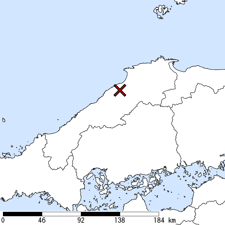 推定震度6強以上の震度遭遇人口地図