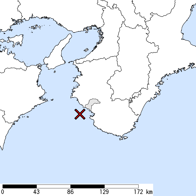 推定震度5弱以上の震度遭遇人口地図
