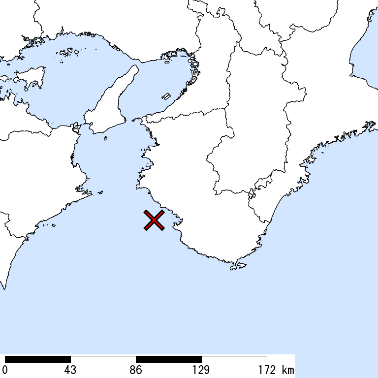 推定震度6弱以上の震度遭遇人口地図