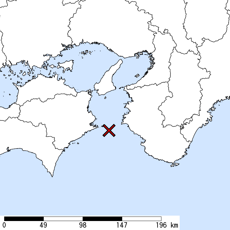 推定震度6弱以上の震度遭遇人口地図