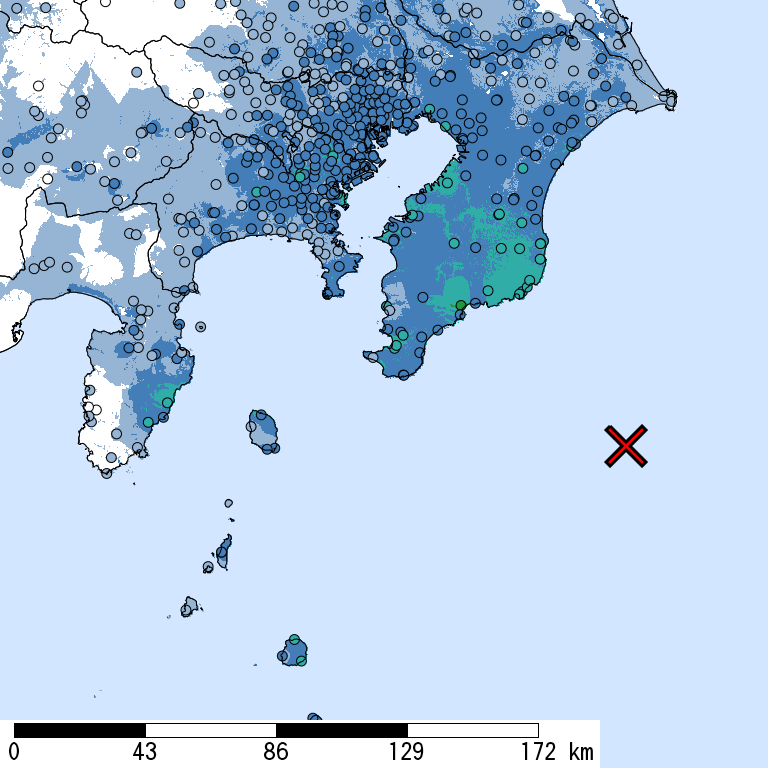 東京23区と埼玉で震度5強 津波無し 震源は千葉県北西部 ウェザーニュース