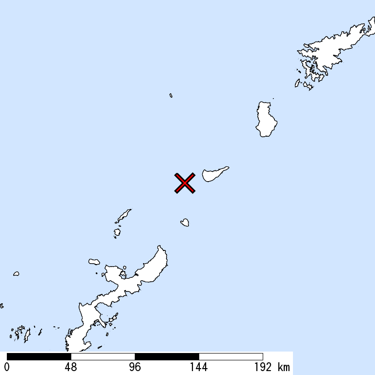 推定震度5強以上の震度遭遇人口地図