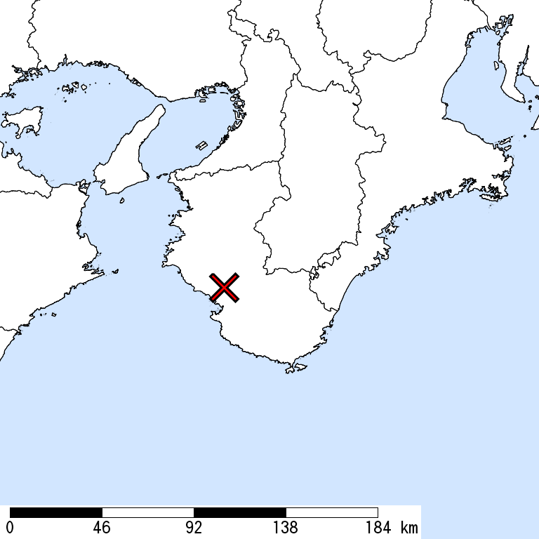 推定震度6強以上の震度遭遇人口地図