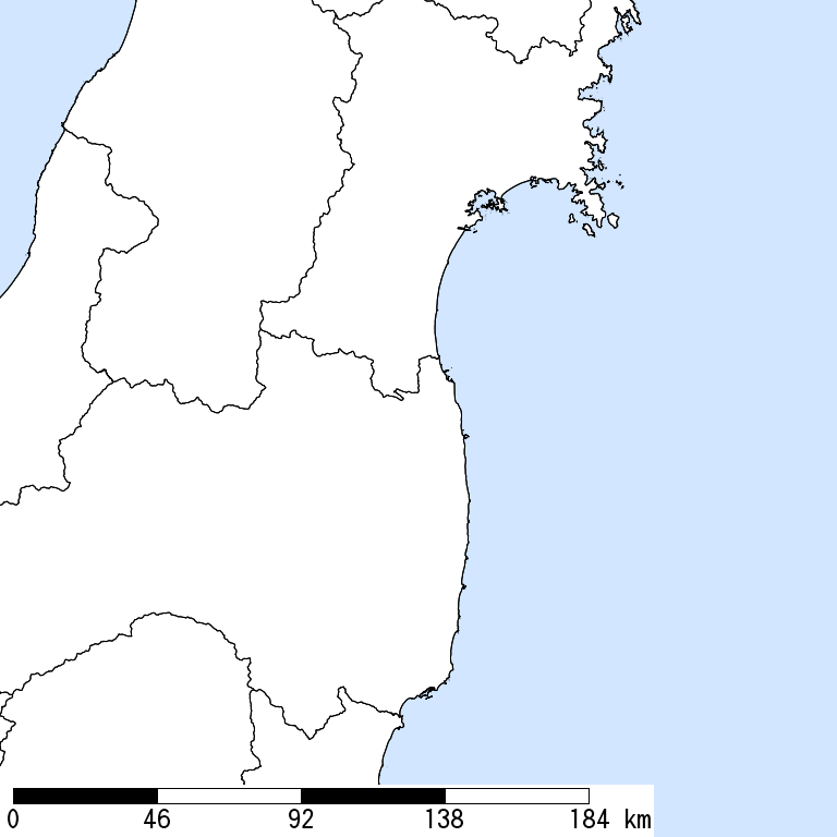 推定震度6強以上の震度遭遇人口地図
