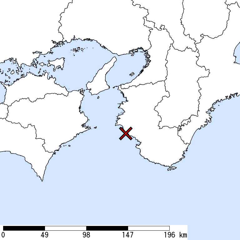 推定震度6弱以上の震度遭遇人口地図