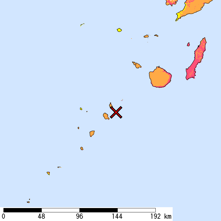 I<sub>s</sub> Distribution of 2% Probability of Exceedance in 50 Years