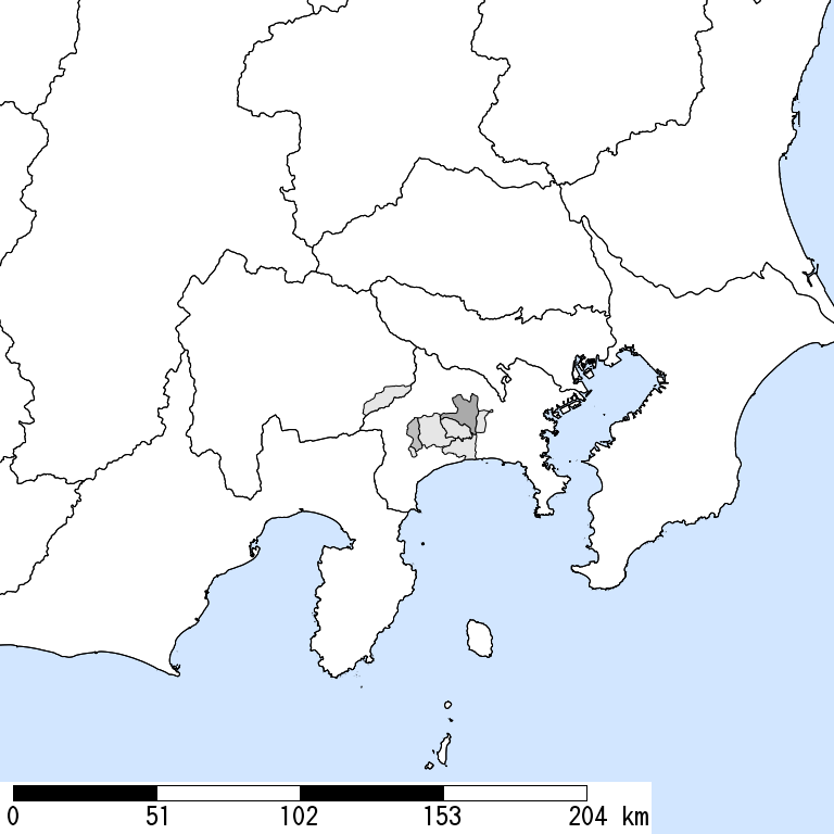 推定震度5強以上の震度遭遇人口地図