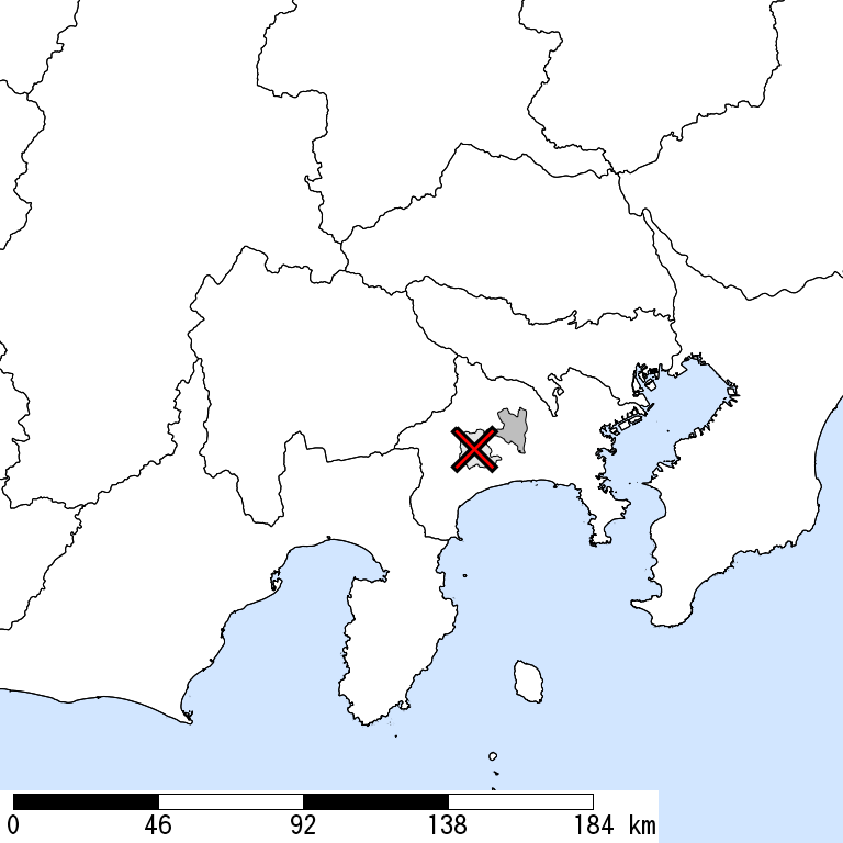 推定震度5強以上の震度遭遇人口地図