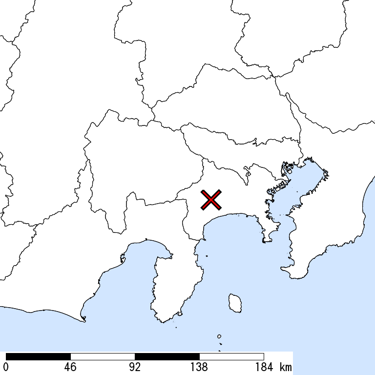 推定震度6弱以上の震度遭遇人口地図