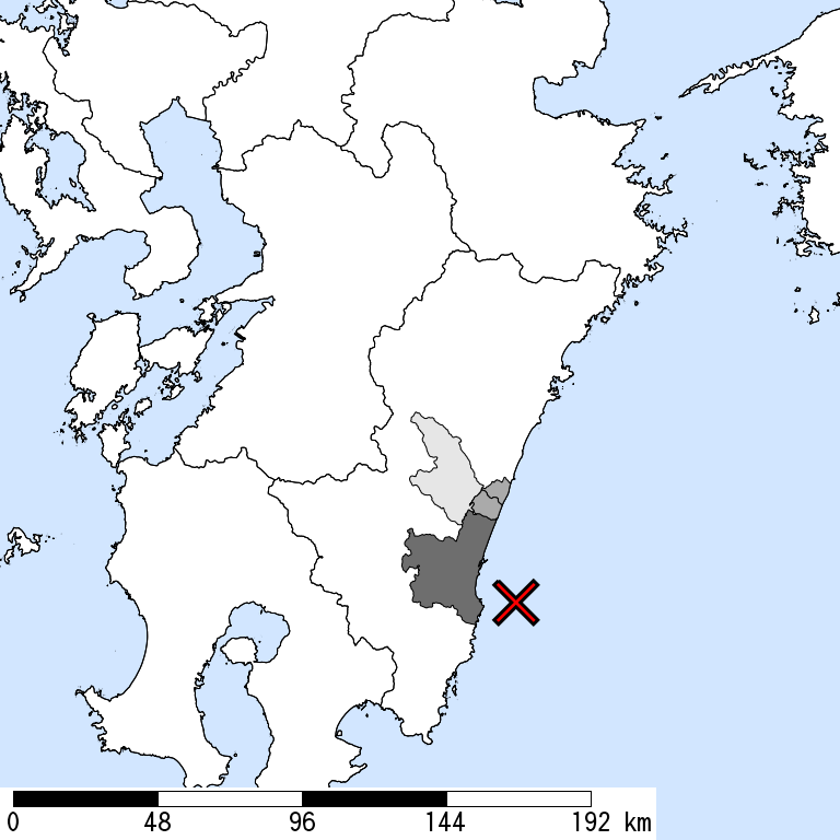 推定震度5強以上の震度遭遇人口地図