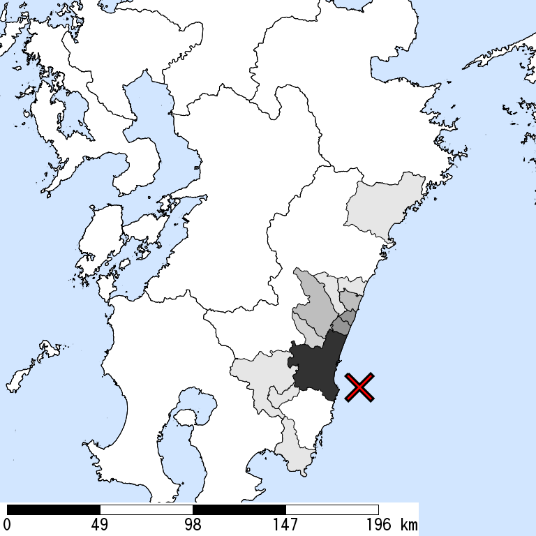 推定震度5弱以上の震度遭遇人口地図