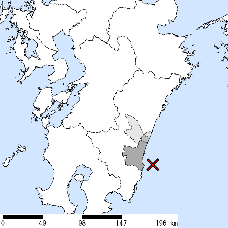 推定震度5強以上の震度遭遇人口地図