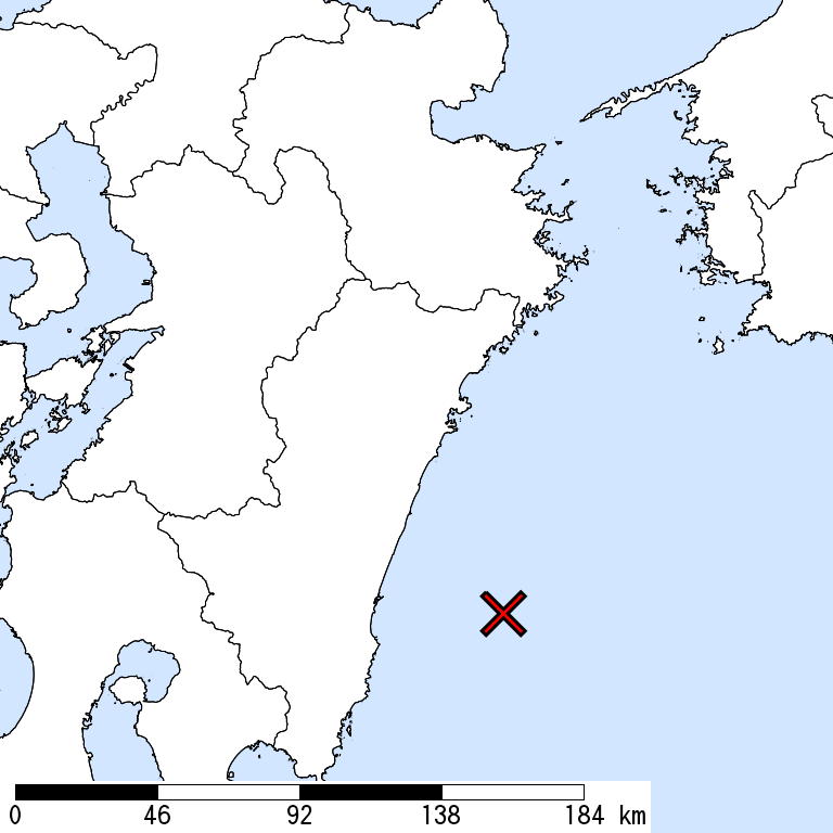 推定震度6強以上の震度遭遇人口地図