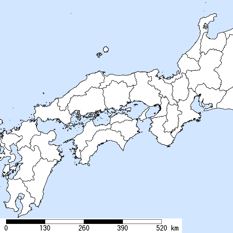 推定震度6強以上の震度遭遇人口地図