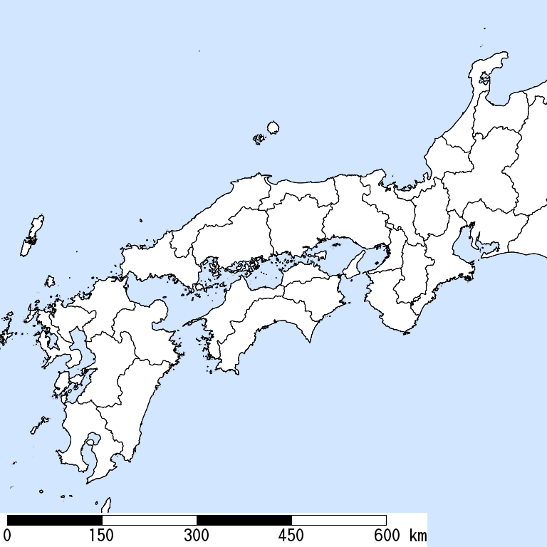 推定震度6強以上の震度遭遇人口地図