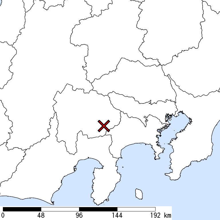 推定震度6弱以上の震度遭遇人口地図
