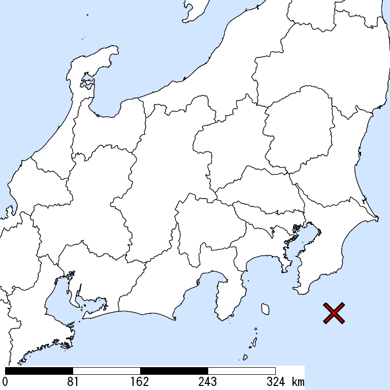 推定震度6強以上の震度遭遇人口地図
