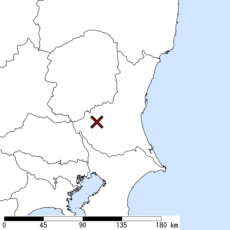 推定震度5強以上の震度遭遇人口地図