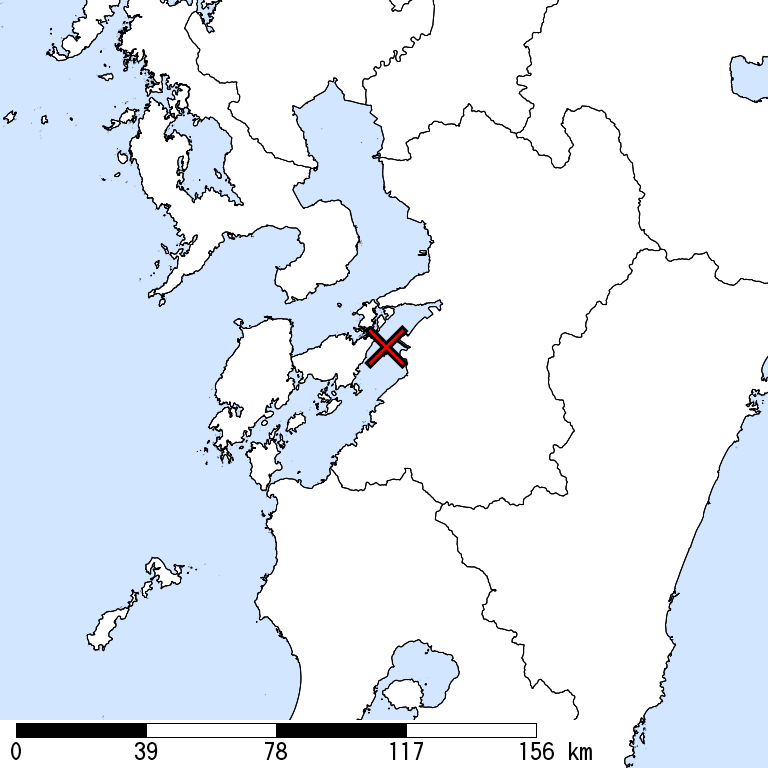 推定震度6強以上の震度遭遇人口地図
