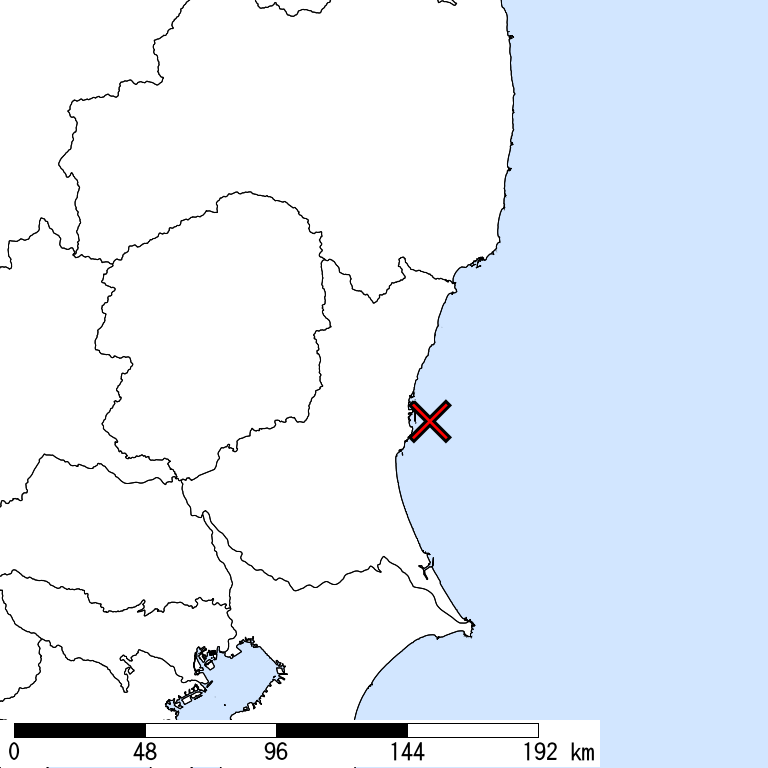 推定震度5弱以上の震度遭遇人口地図