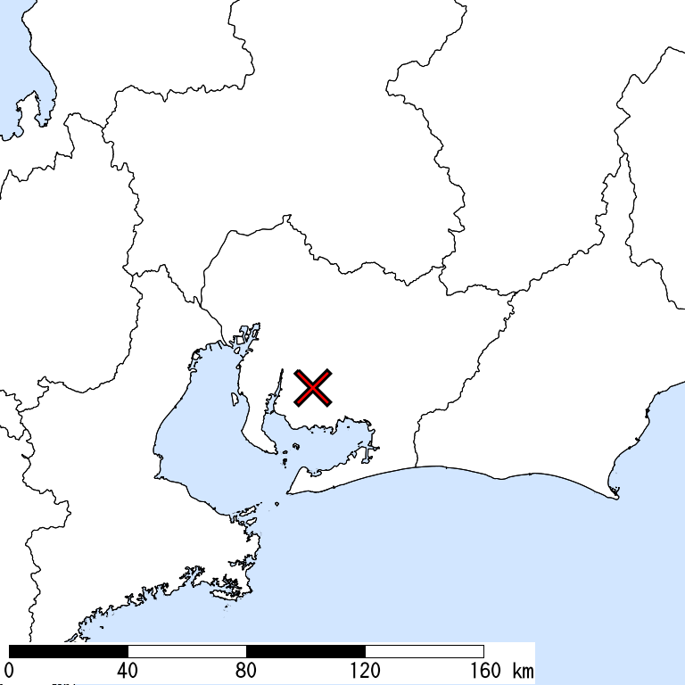 推定震度6弱以上の震度遭遇人口地図