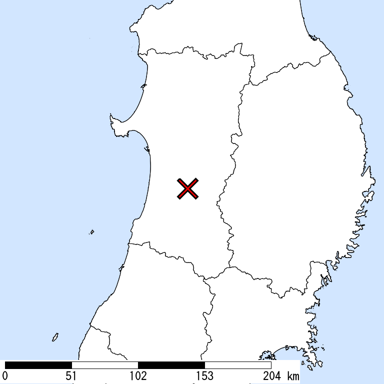 推定震度6強以上の震度遭遇人口地図