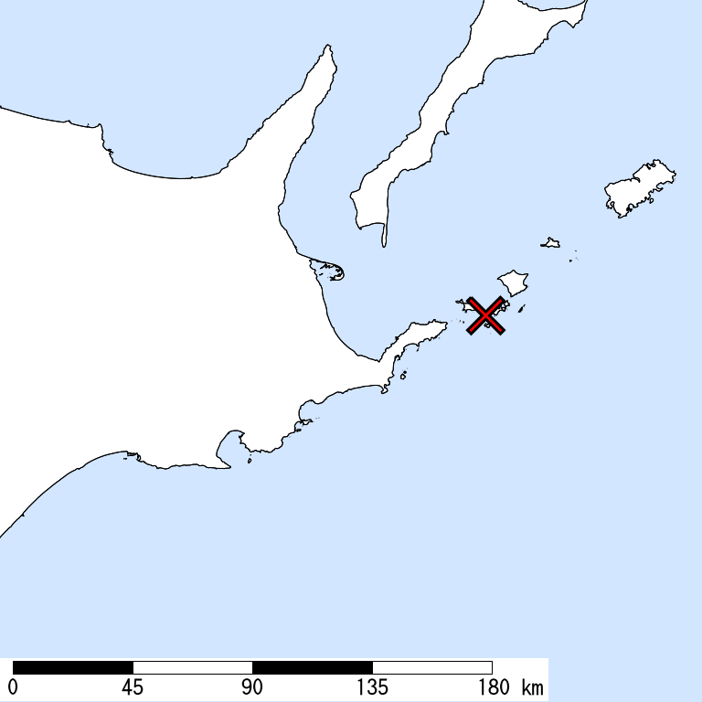 推定震度5強以上の震度遭遇人口地図