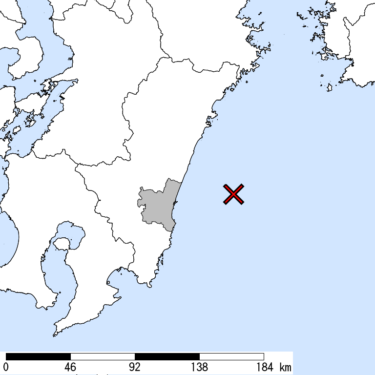 推定震度5弱以上の震度遭遇人口地図