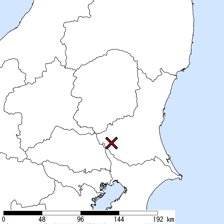 推定震度6強以上の震度遭遇人口地図