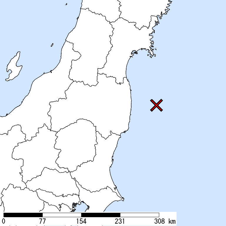 推定震度5弱以上の震度遭遇人口地図