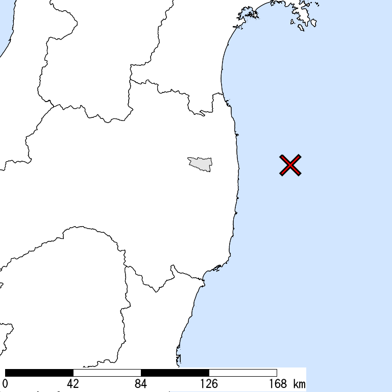 推定震度5弱以上の震度遭遇人口地図