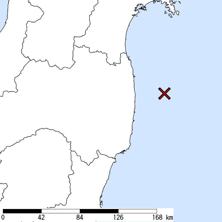 推定震度6強以上の震度遭遇人口地図