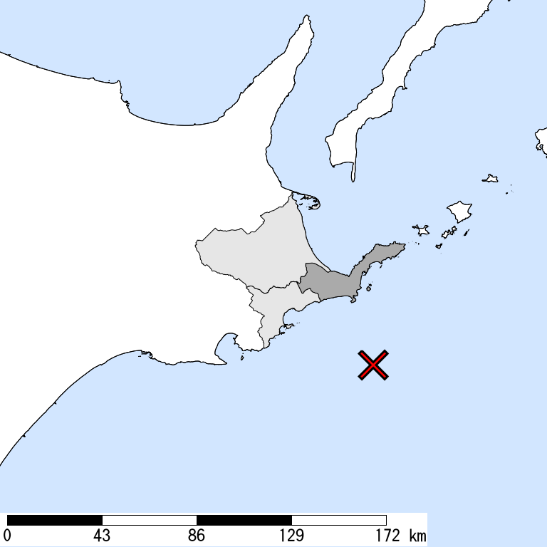推定震度5弱以上の震度遭遇人口地図
