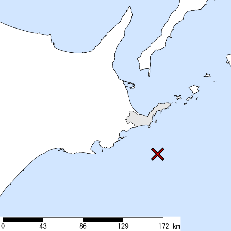 推定震度5強以上の震度遭遇人口地図