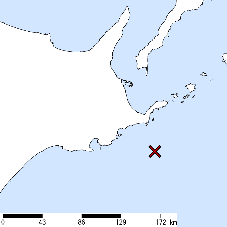 推定震度6強以上の震度遭遇人口地図