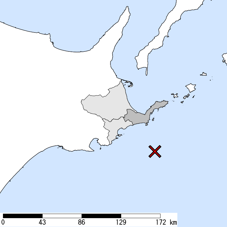 推定震度5弱以上の震度遭遇人口地図