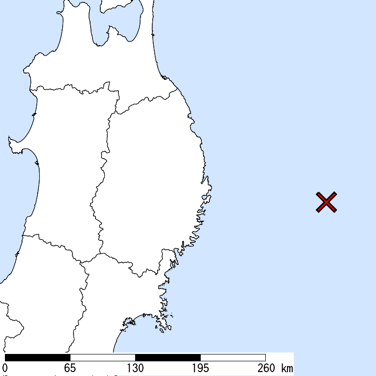 推定震度5強以上の震度遭遇人口地図